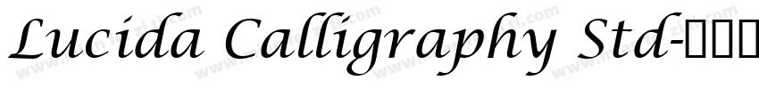 Lucida Calligraphy Std字体转换